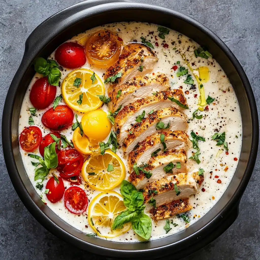 Crockpot Creamy Garlic Parmesan Chicken Recipe - Recipe Image
