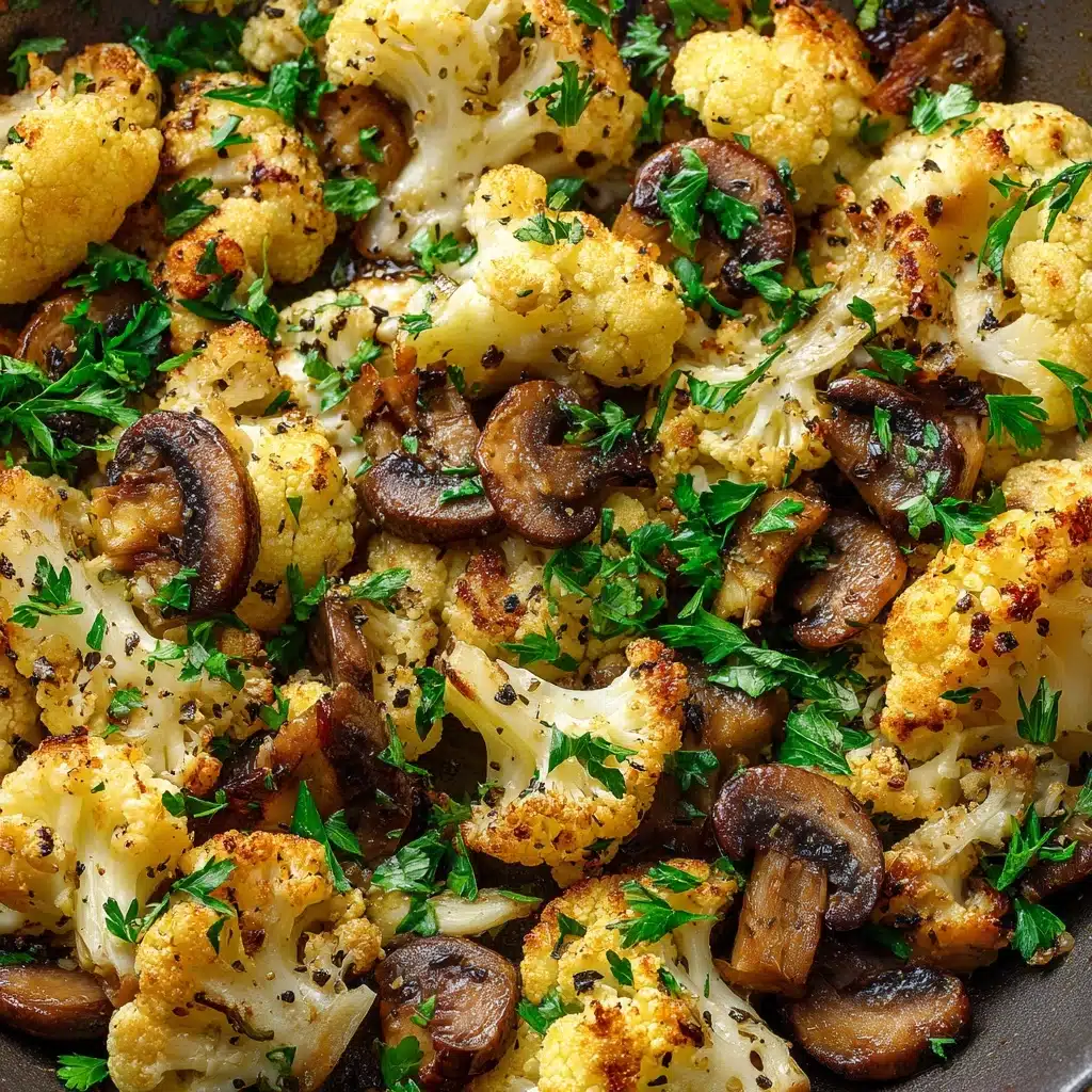 Garlic Cauliflower Mushroom Skillet: Quick & Delicious Dish Recipe - Recipe Image