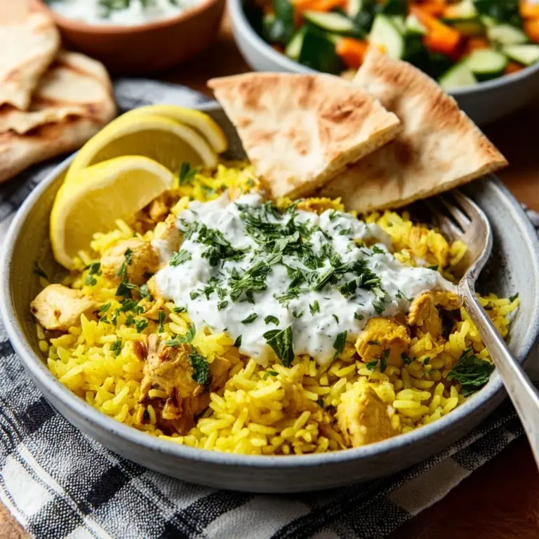 Easy Chicken Tzatziki Rice Bake Recipe