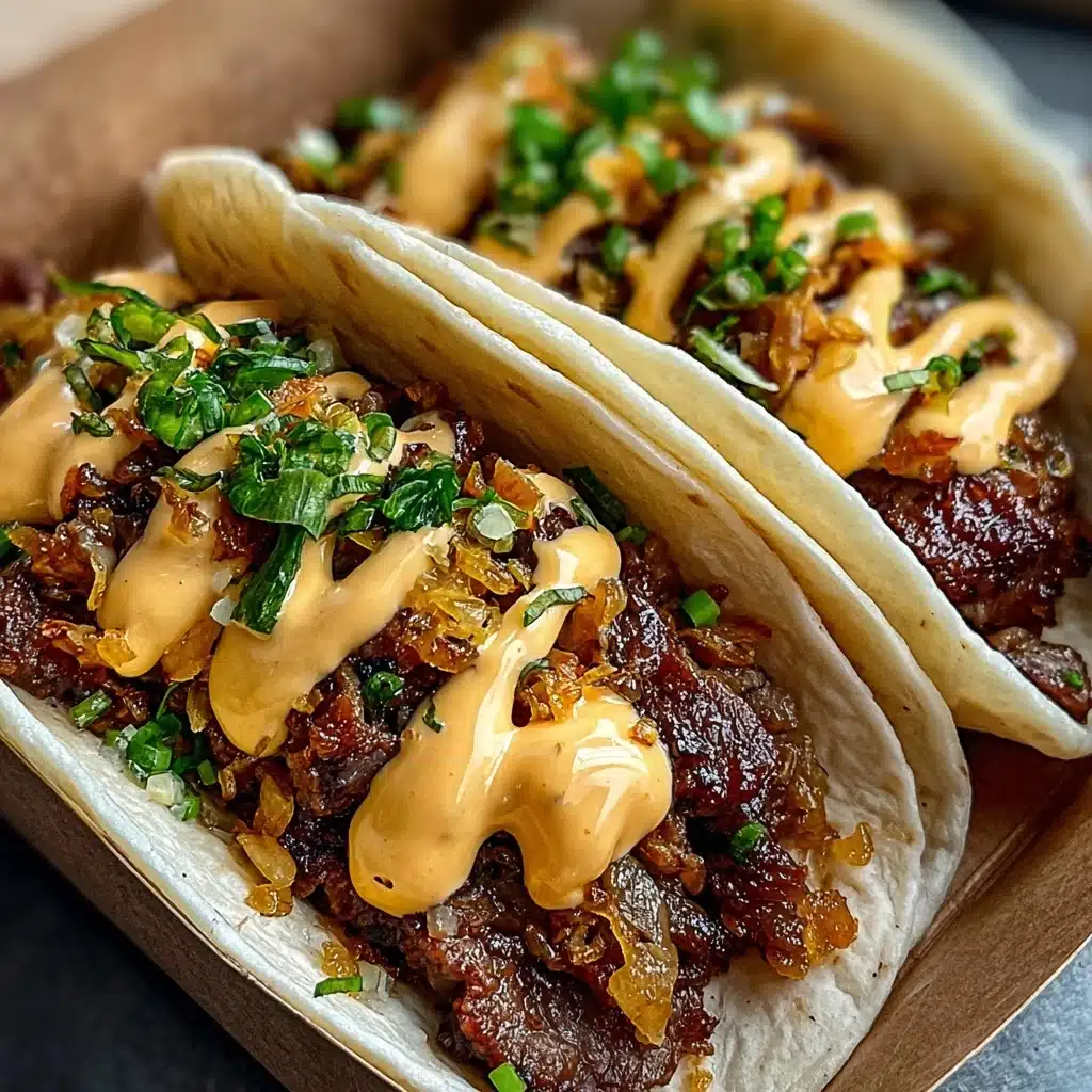 Garlic Butter Honey BBQ Tacos Recipe - Recipe Image