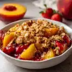 Strawberry Peach Crisp Dessert Recipe