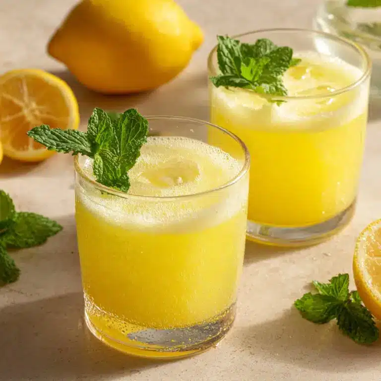 Mango Lemonade Sparkling Drink Recipe