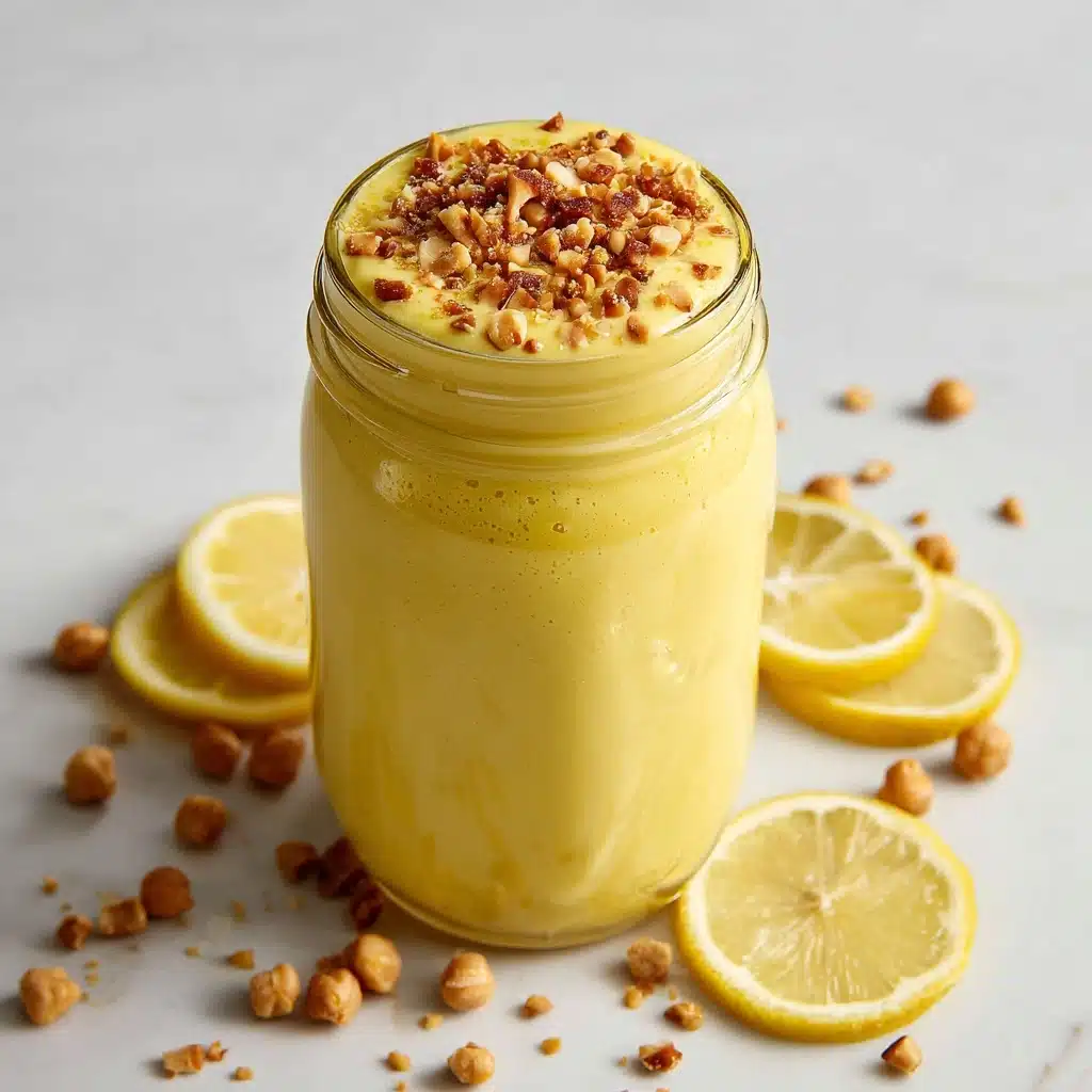 Lemon Cheesecake Smoothie Glass Recipe - Recipe Image