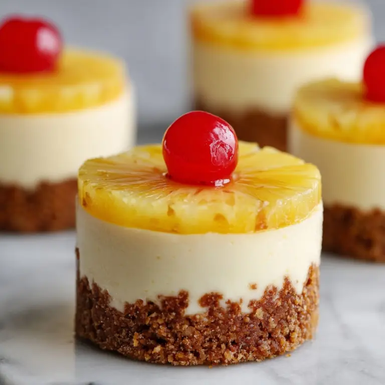 Mini Pineapple Upside-Down Cheesecakes Recipe