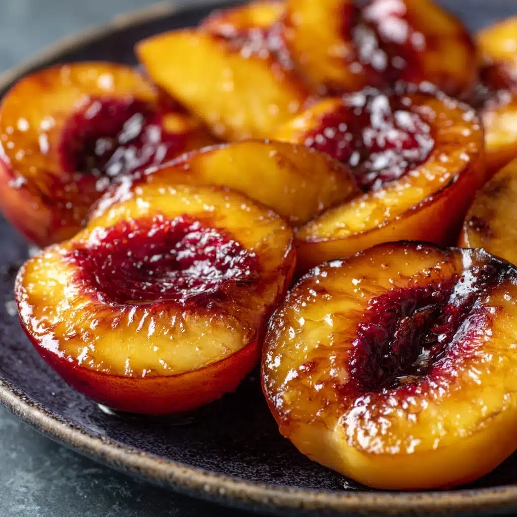 Pan Fried Caramelized Peaches Recipe - Recipe Image