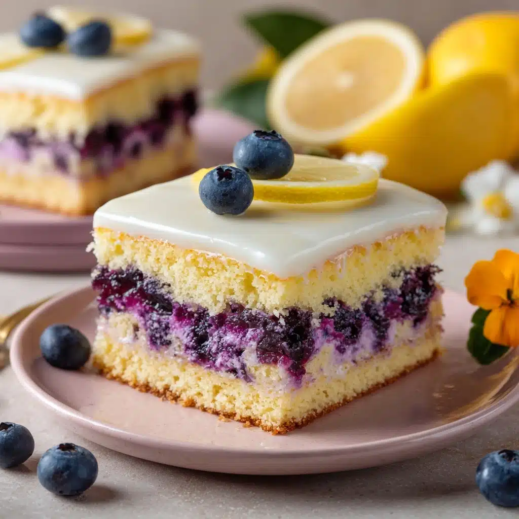 Lemon Blueberry Sheet Cake Recipe - Recipe Image