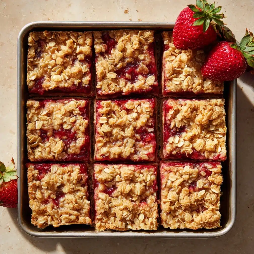 Strawberry Oatmeal Bars Recipe - Recipe Image
