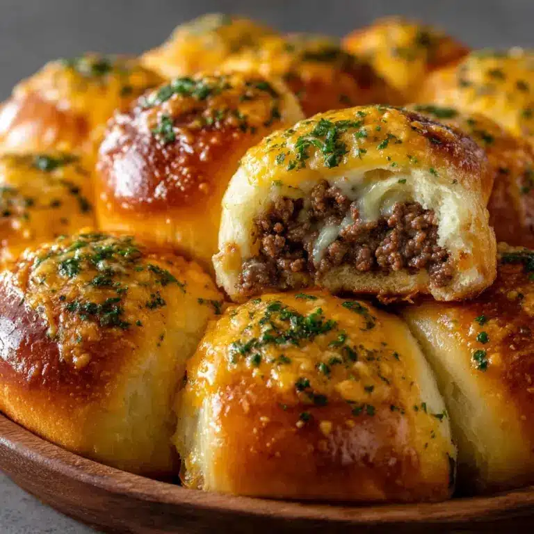 Garlic Parmesan Cheeseburger Bombs Recipe