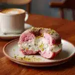Raspberry Pistachio Sourdough Bagels Recipe