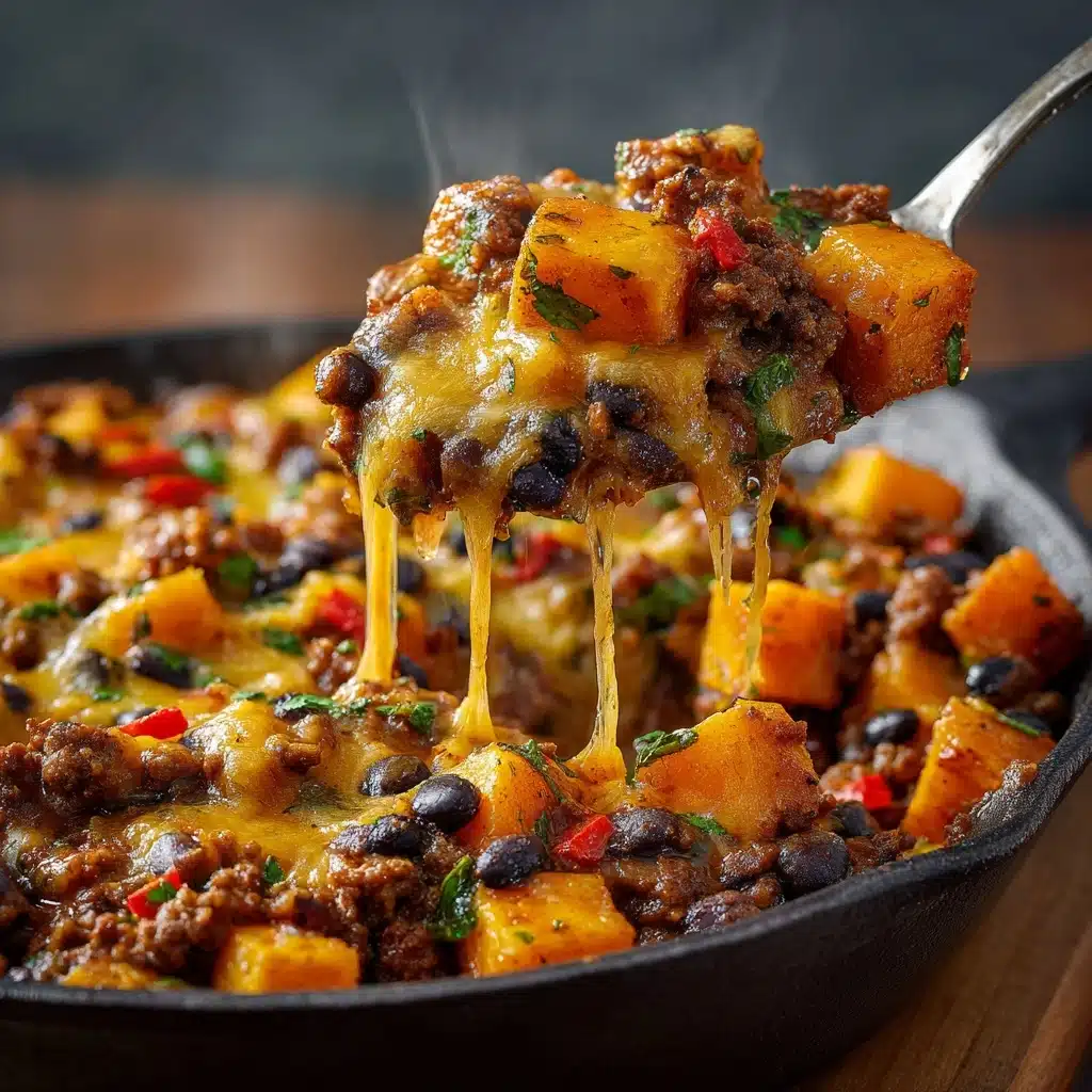 Southwestern Ground Beef Sweet Potato Skillet Recipe - Recipe Image