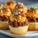 Taco Cupcakes Delight: A Flavorful Appetizer Recipe