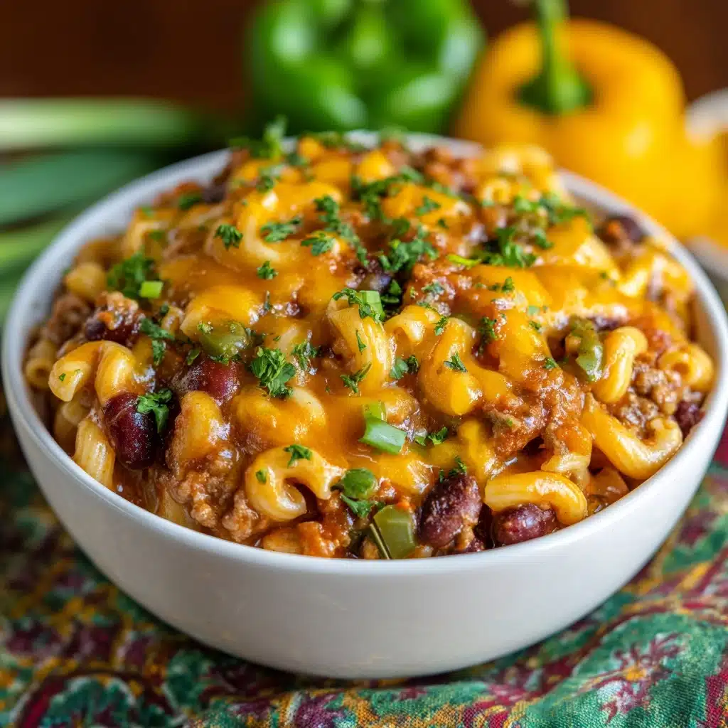Crock Pot Cheddar Chili Mac Recipe - Recipe Image