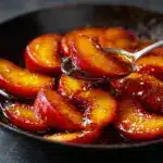 Pan Fried Caramelized Peaches Recipe