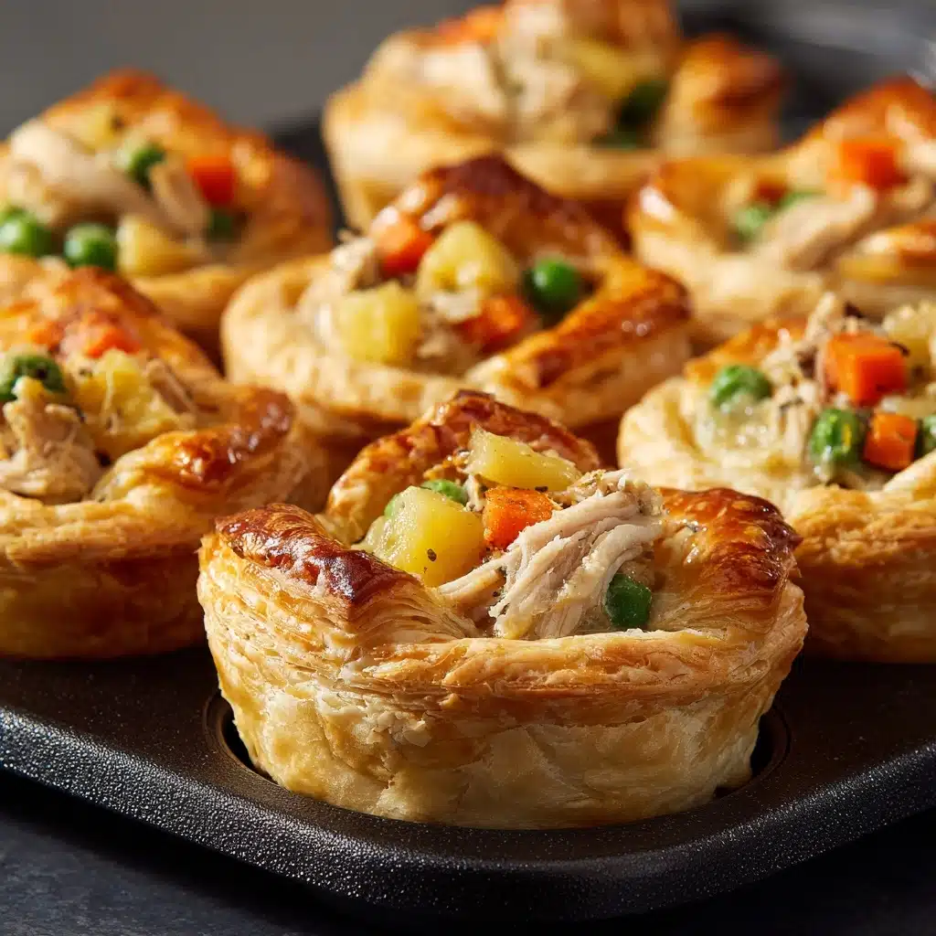 Mini chicken pot pies Recipe - Recipe Image