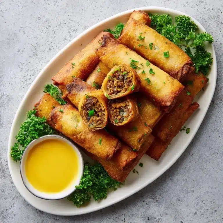 Cheeseburger Eggrolls Recipe