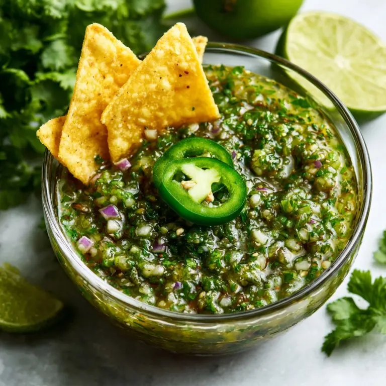 Cilantro-Lime Jalapeño Salsa Recipe