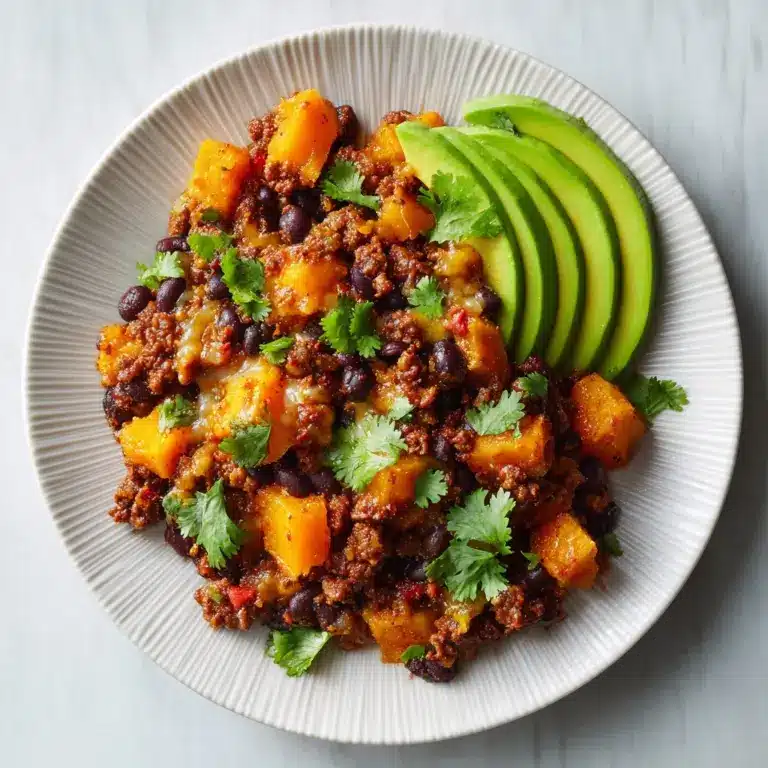 Southwestern Ground Beef Sweet Potato Skillet Recipe