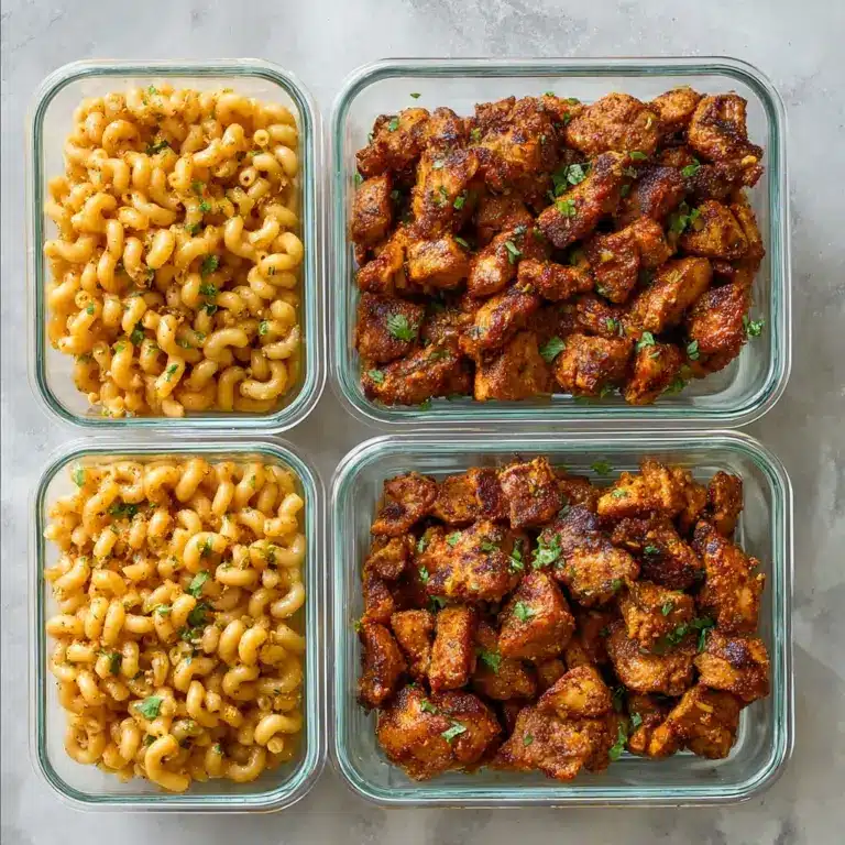 High-Protein Honey Garlic Butter Chicken with Mac & Cheese Recipe