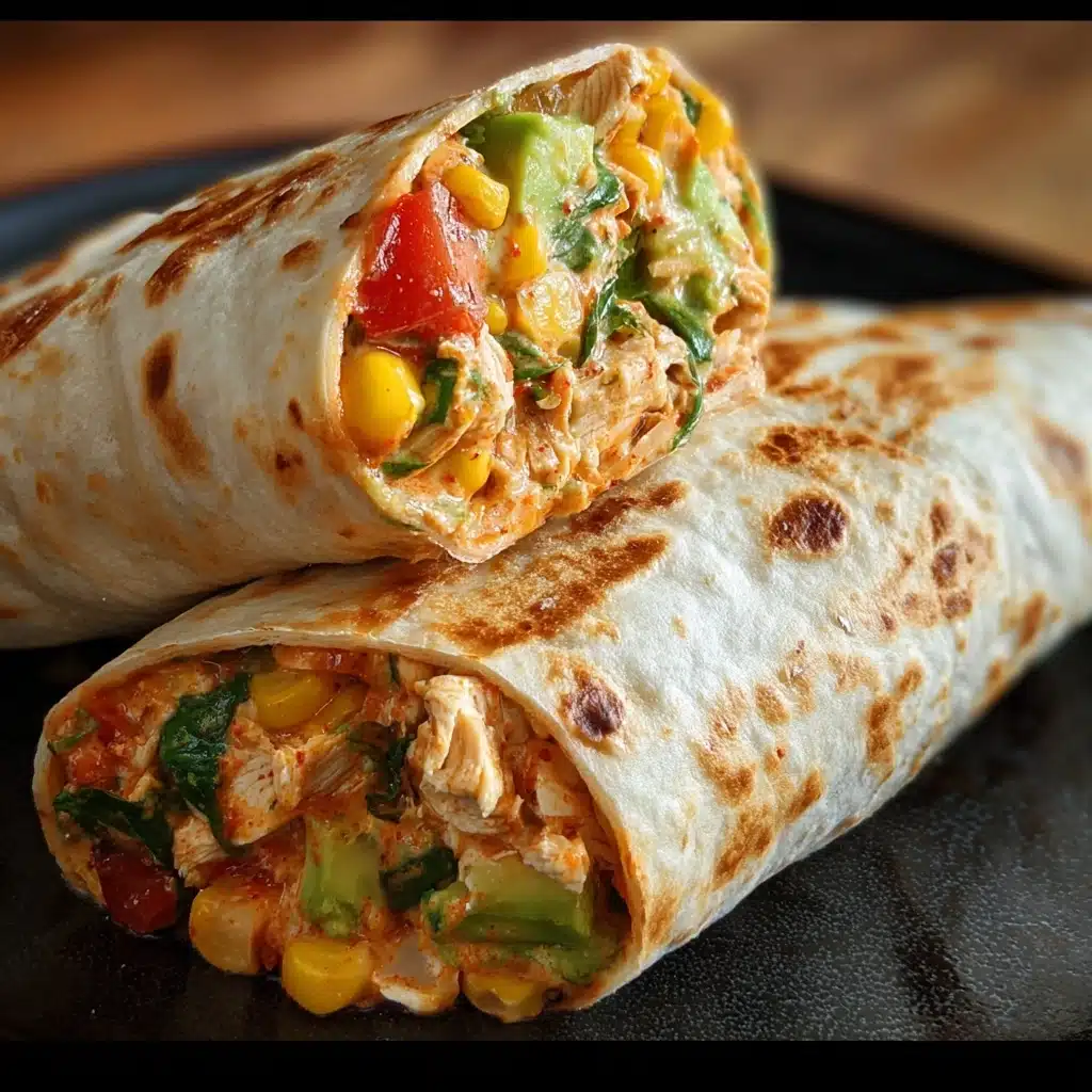 Crunchy Southwestern Chicken Wrap Recipe - Recipe Image