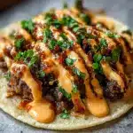 Garlic Butter Honey BBQ Tacos Recipe