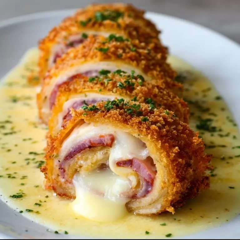 crispy creamy chicken cordon bleu Recipe