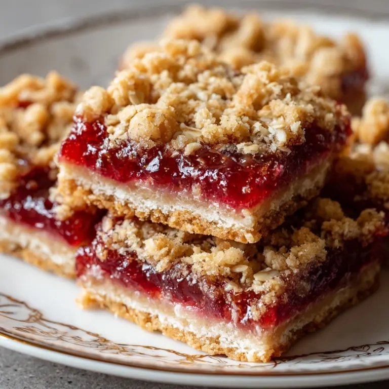 Delicious Oatmeal Rhubarb Bars Recipe – Easy & Tasty Recipe