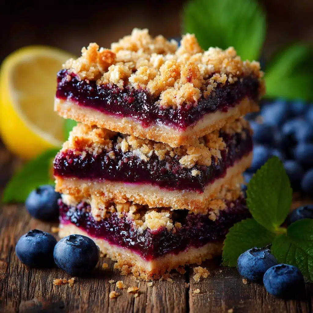 Blueberry Oatmeal Breakfast Bars Recipe - Recipe Image