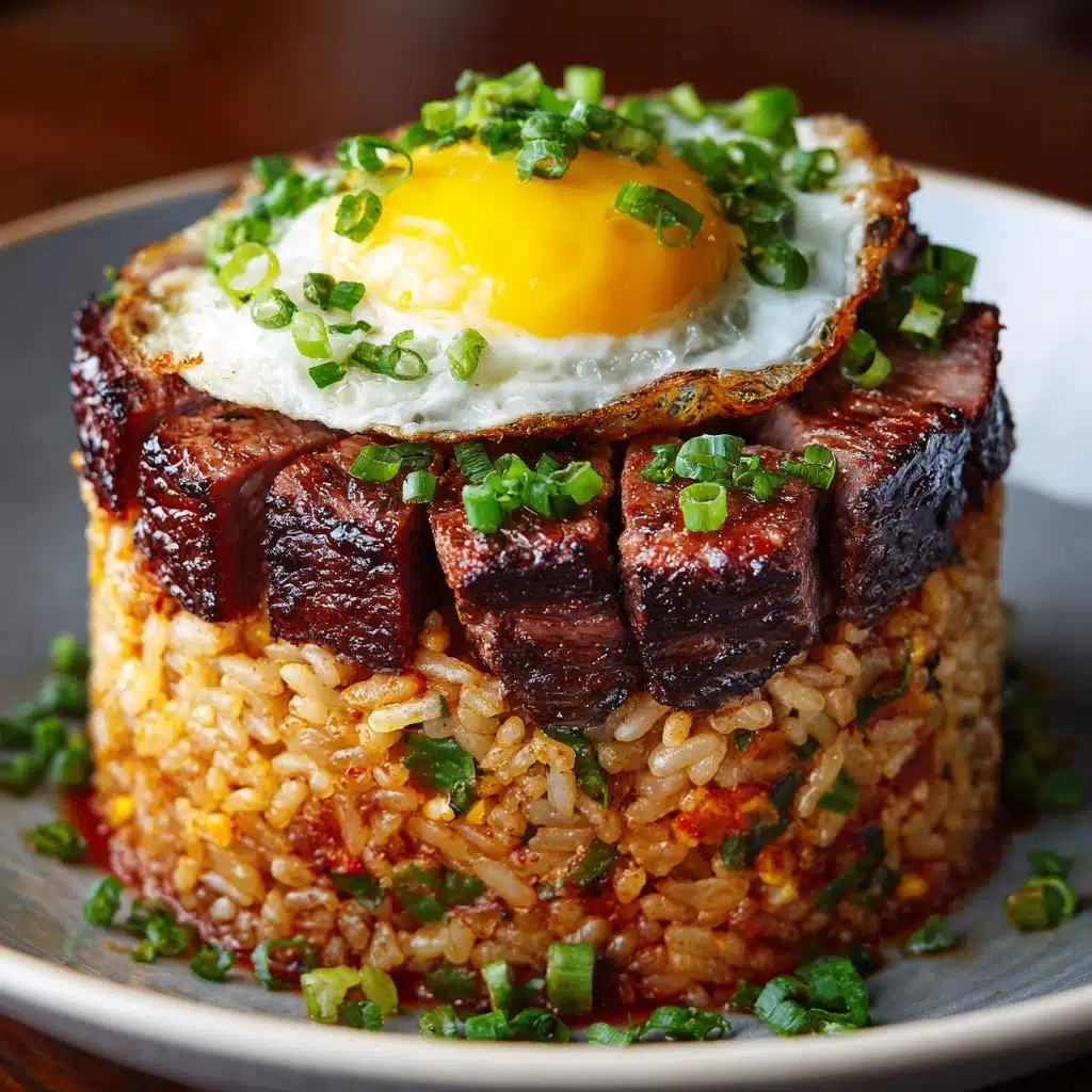 Korean BBQ Beef Rice Stack Recipe - Recipe Image