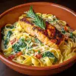 Creamy Tuscan Salmon Pasta Recipe