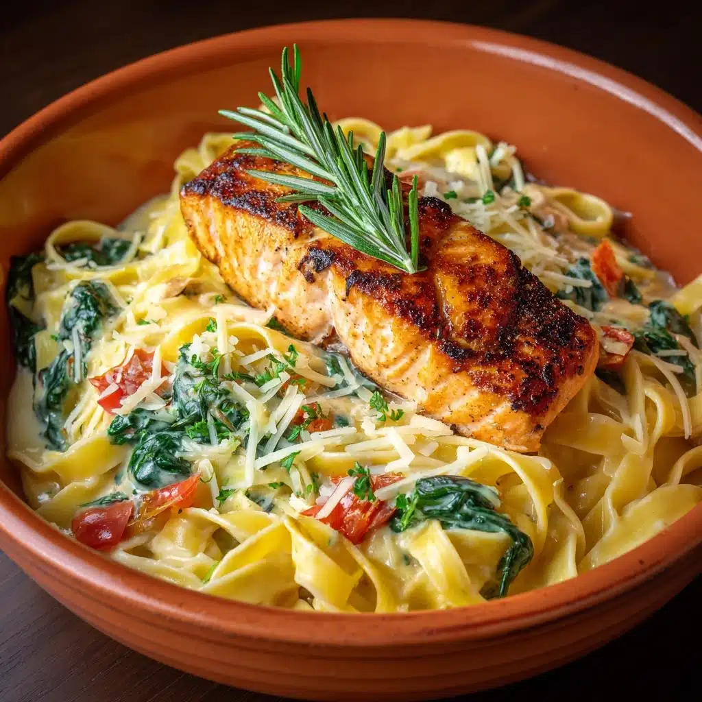 Creamy Tuscan Salmon Pasta Recipe