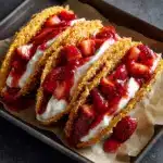 Strawberry Cheesecake Dessert Tacos Recipe