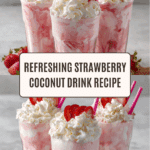 Pink Strawberry Coconut Refresher Recipe