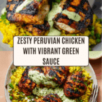 Peruvian Chicken and Rice with Green Sauce Recipe