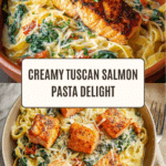 Creamy Tuscan Salmon Pasta Recipe