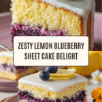 Lemon Blueberry Sheet Cake Recipe