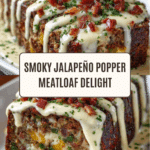 Smoky Jalapeño Popper Meatloaf with Creamy Ranch Drizzle Recipe