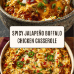 Jalapeño Buffalo Chicken Casserole Recipe