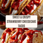 Strawberry Cheesecake Dessert Tacos Recipe