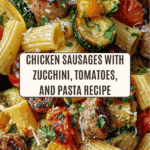 Chicken Sausages with Zucchini, Tomatoes, and Pasta Recipe