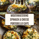 Spinach and Cheese Stuffed Portobello Mushroom Recipe
