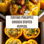 Teriyaki Pineapple Chicken & Rice Stuffed Peppers Recipe