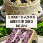 Blueberry Cake with Lemon Cream Cheese Frosting Recipe