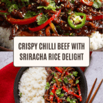 Crispy Chilli Beef Rice Recipe