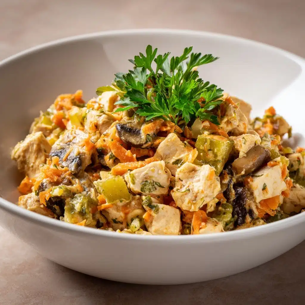 Chicken and Mushroom Wedding Salad Recipe - Recipe Image