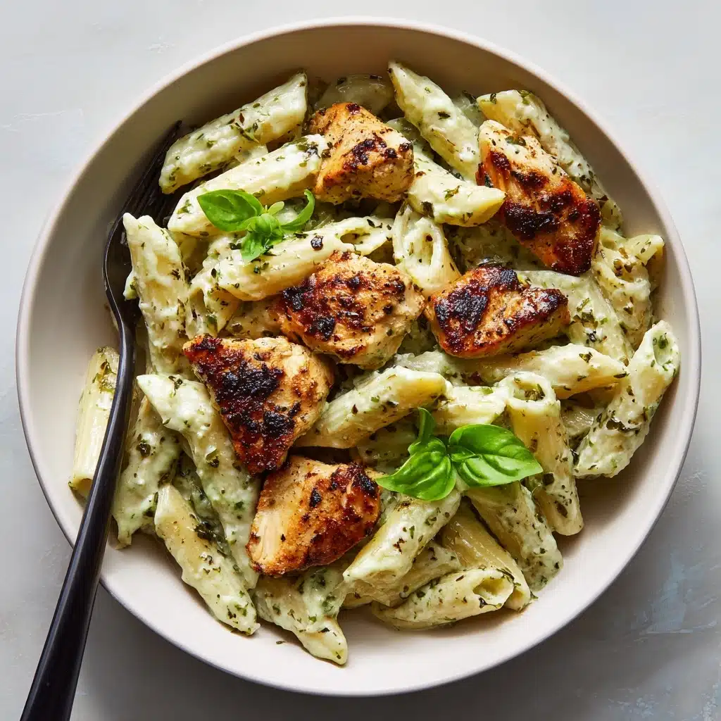 Creamy Chicken Pesto Pasta Recipe - Recipe Image
