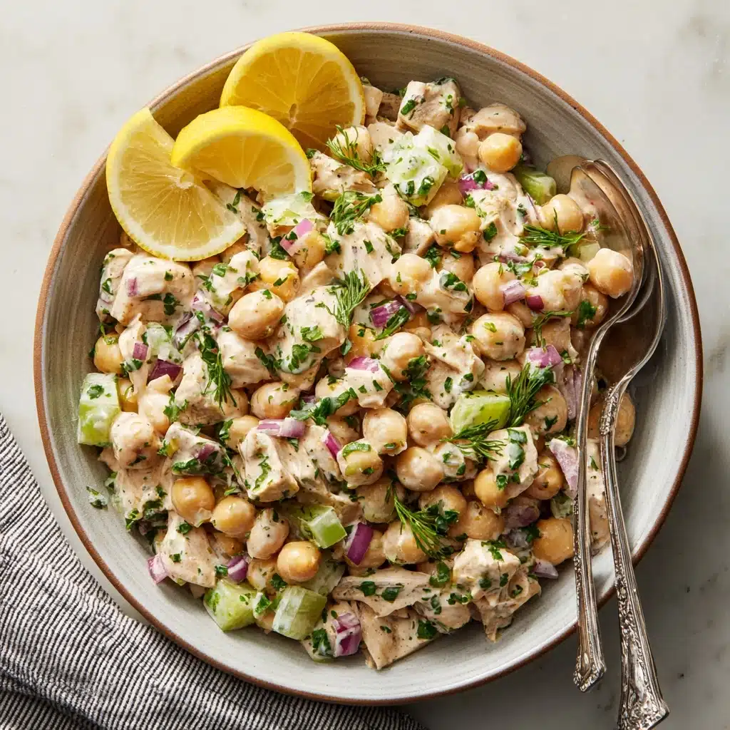 Healthy Tuna Garbanzo Bean Salad Recipe - Recipe Image