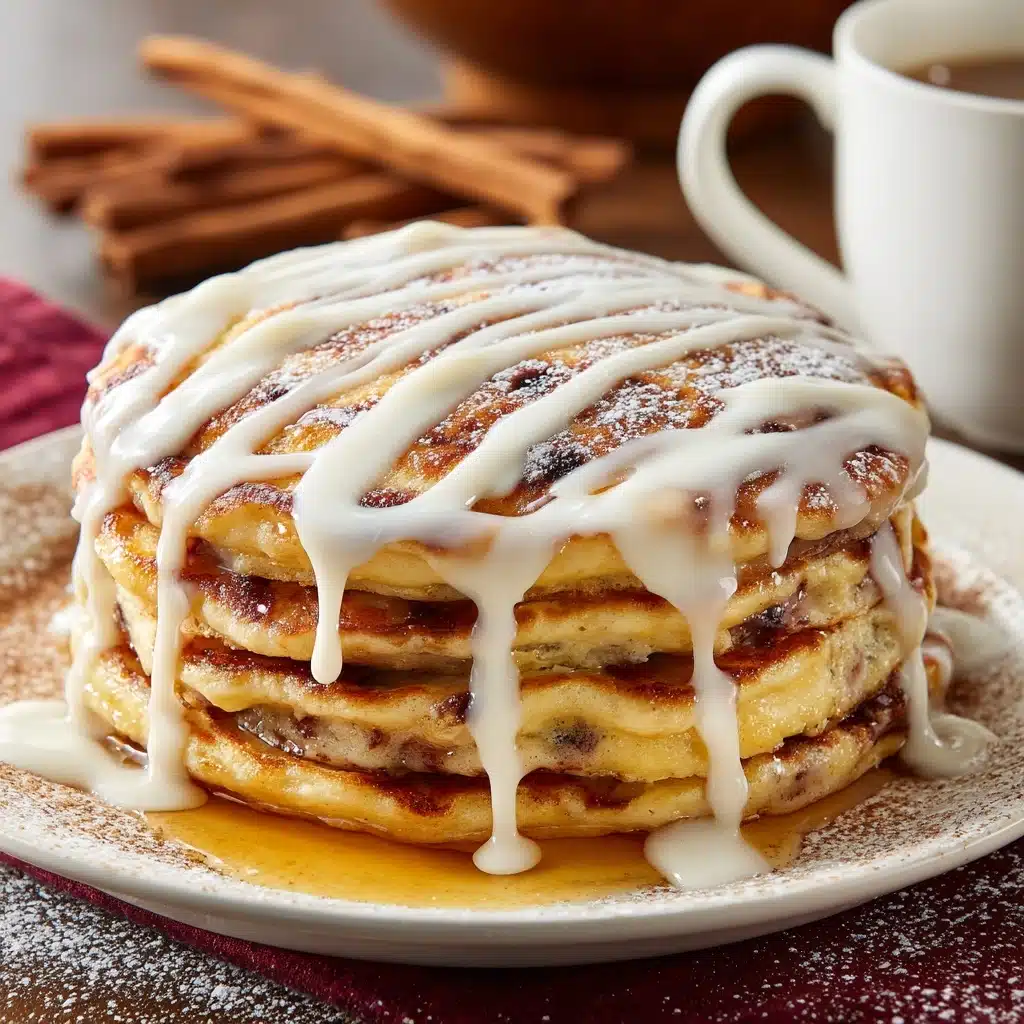 Cinnamon Roll Pancakes Recipe - Recipe Image