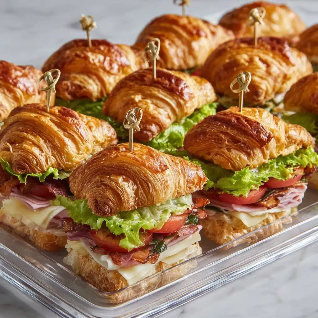 Turkey Croissant Sandwich (Classic Party Sandwich Idea!) Recipe - Recipe Image