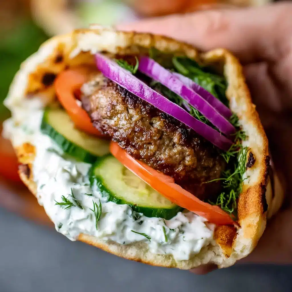 Greek Gyro with Homemade Gyro Meat Recipe - Recipe Image