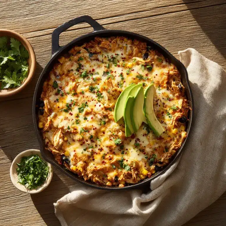 Salsa Verde Chicken & Rice Skillet Recipe